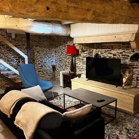 度假居 Domaine De La Cherel, Maison En Pierre 蓬托尔松